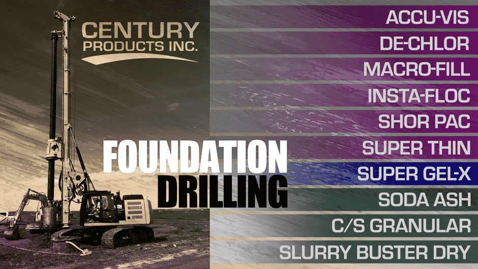 HDD Drilling Fluids - Foundation Drilling Products - Cetco Foundation Drilling | Century Products Inc